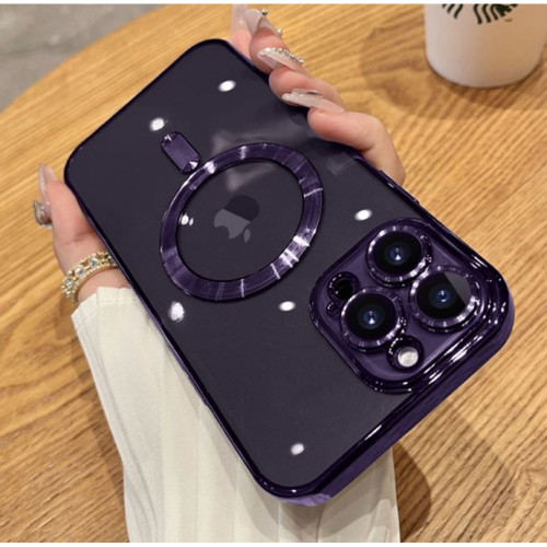 Кейс MG38 Luxury Case with Magsafe iPhone 17 - Лилав