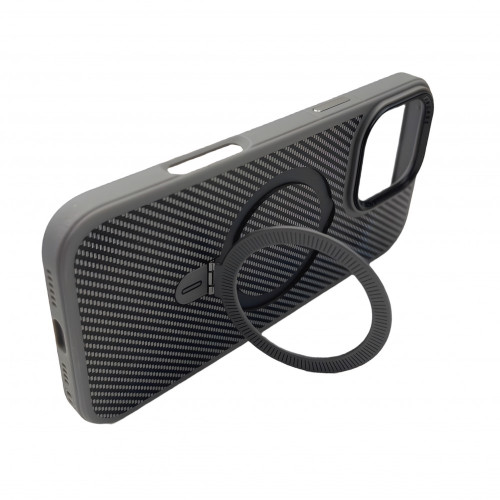 Premium Carbon MagSafe Case TP-100 за Samsung S25 Plus - Titanium Сив