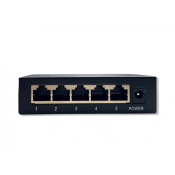 ZX-BS511 5-портов PoE Ethernet Switch Суич 10/100 Mbps DC-52V