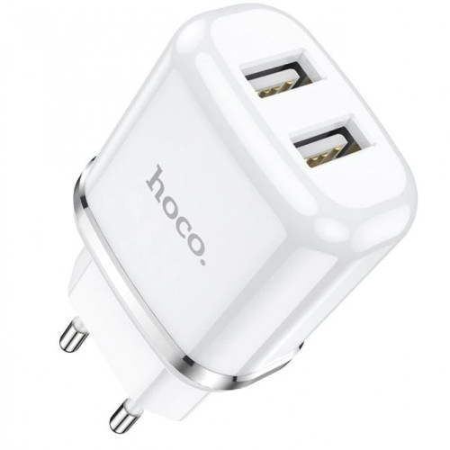 HOCO N4 двоен USB комплект за зареждане с кабел USB към LIGHTNING 1M.