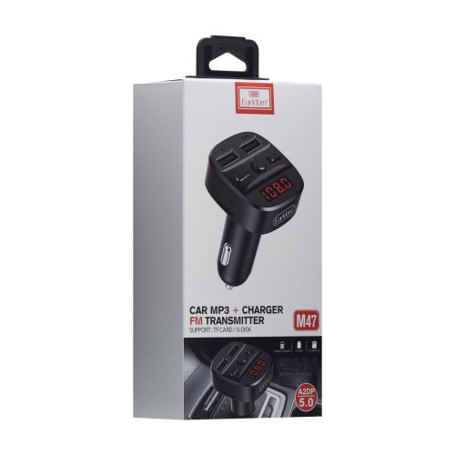 EARLDOM FM Трансмитер с Bluetooth ЕТ-M47 (2*USB изход) EARLDOM FM Трансмитер с Bluetooth ЕТ-M47 (2*USB изход)