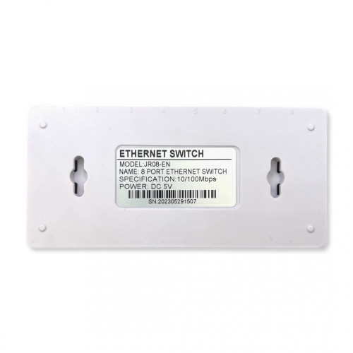 JR08-EN 8-портов Ethernet Switch Суич 10/100 Mbps DC-5V