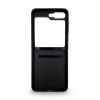 D80 Калъф с камъни за Samsung Z Flip 7 от 2 части - Черен
