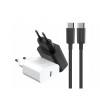 WUW T81 Зарядно с кабел PD20W Type-C към Type-C - Черен