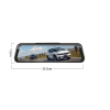 H740 ВИДЕОРЕГИСТРАТОР с ОГЛЕДАЛО FULL-HD 1080P + ЗАДНА КАМЕРА 9.66"