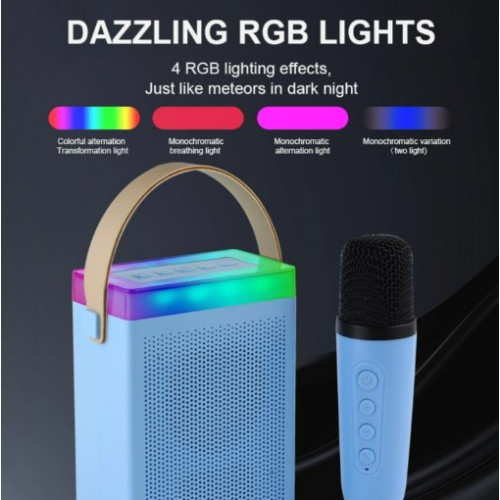 Преносима Tонколона KISONLI G22 Bluetooth (Черен) Караоке, USB, SD, FM, AUX LED RGB Преносима Tонколона KISONLI G22 Bluetooth (Черен) Караоке, USB, SD, FM, AUX LED RGB