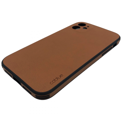 coblue K13 Кейс със защита на камерата за iPhone 13 mini - Кафяв