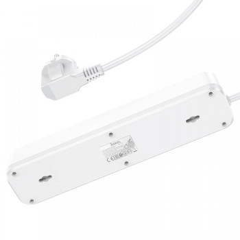 HOCO Разклонител NS1 с 4 гнезда+2 USB порта 2.4A+1 USB-C 4000W HOCO Разклонител NS1 с 4 гнезда+2 USB порта 2.4A+1 USB-C 4000W