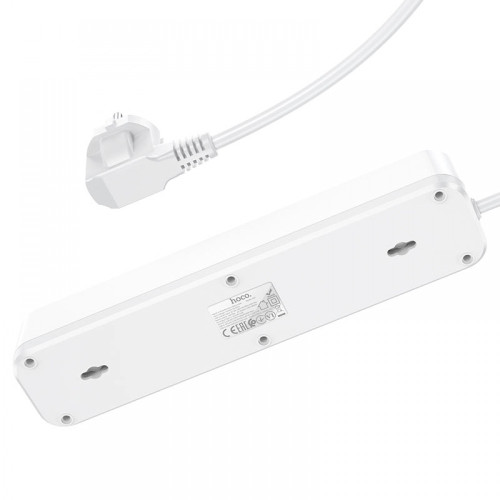 HOCO Разклонител NS1 с 4 гнезда+2 USB порта 2.4A+1 USB-C 4000W HOCO Разклонител NS1 с 4 гнезда+2 USB порта 2.4A+1 USB-C 4000W