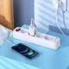HOCO Разклонител NS1 с 4 гнезда+2 USB порта 2.4A+1 USB-C 4000W HOCO Разклонител NS1 с 4 гнезда+2 USB порта 2.4A+1 USB-C 4000W