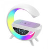 Bluetooth високоговорител BT-3401 (LED, AUX, USB, FM, microSD) вграден LED дисплей, безжично зареждане, будилник