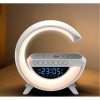 Bluetooth високоговорител BT-3401 (LED, AUX, USB, FM, microSD) вграден LED дисплей, безжично зареждане, будилник