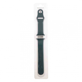 Силиконова Apple Watch каишка iWatch 38mm,40mm - Тъмно син - 2 части