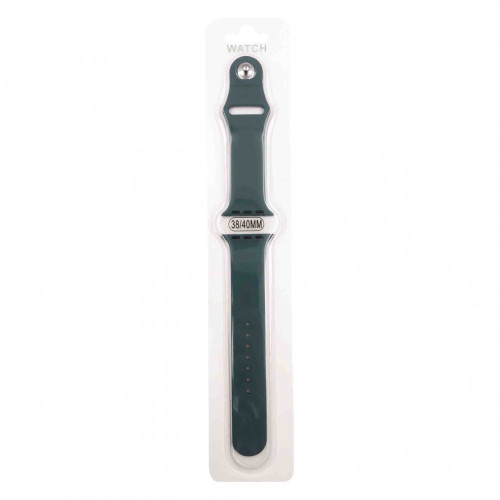 Силиконова Apple Watch каишка iWatch 38mm,40mm - Тъмно син - 2 части