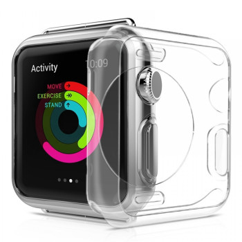 Прозрачен кейс за смарт часовник iWatch HALF TPU 42mm Прозрачен кейс за смарт часовник iWatch HALF TPU 42mm