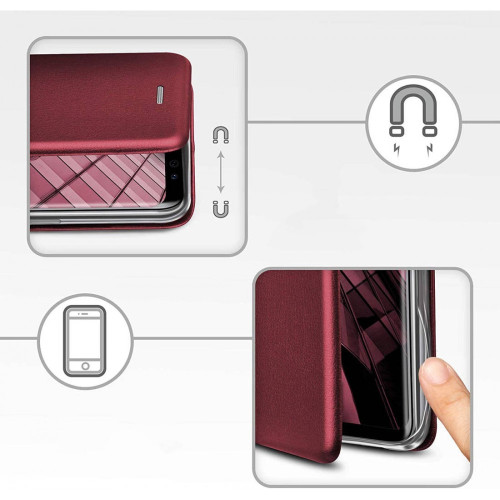 Калъф Тип Тефтер L-99 Huawei Nova 9 SE - Бордо Калъф Тип Тефтер L-99 Huawei Nova 9 SE - Бордо