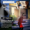 IP Камера HY-Q83R12A Wifi 6MP 1080P с 3 обектива ( APP:YOOSEE Ai ) HD 360 градуса с микрофон и високоговорител и LED светлина