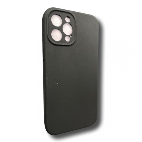 Silicone case TP-59+камера за iPhone 15 Pro Max - Черен