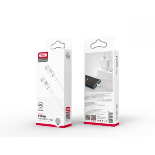 Кабел XO NB-Q190B Fast 60W. Type-C към Type-C 2M
