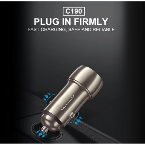 WUW C190 12V Адаптер кола 40W двоен изход 2xUSB-C