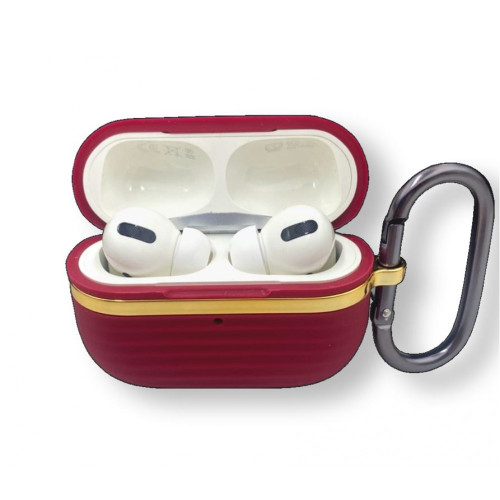 Луксозен силиконов калъф за Airpods Pro 2-gen SC01 - Винен
