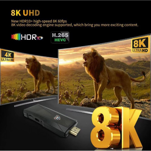 2025 R9 TV 8K VIVIV HDR android 14.0 TV Stick 2GB+16GB 2.4/5G Wifi 100M-LAN порт Netflix Youtube Media Player