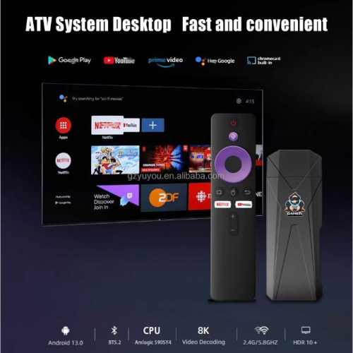 2025 R9 TV 8K VIVIV HDR android 14.0 TV Stick 2GB+16GB 2.4/5G Wifi 100M-LAN порт Netflix Youtube Media Player