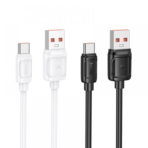 HOCO кабел X115 USB към Type-C 100W (1M) - Бял