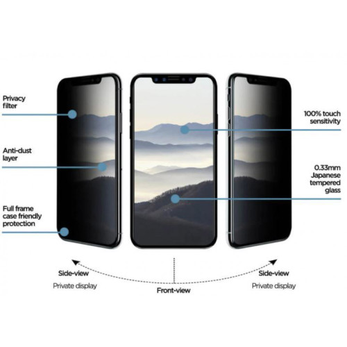 Privacy Стъклен протектор Samsung S21 Plus