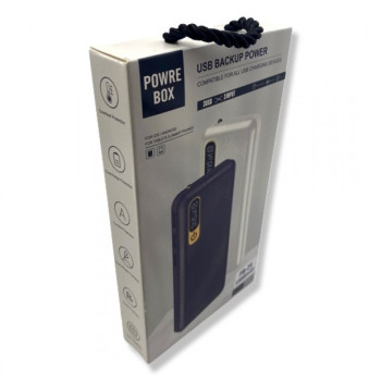 Външна батерия за зареждане PB-30 с 3 изхода USB 15,000mAh - Бял Външна батерия за зареждане PB-30 с 3 изхода USB 15,000mAh - Бял