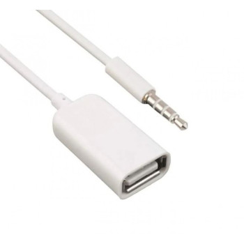 Кабел 3.5мм жак- USB Женско AUX-115 1М