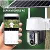 IP Соалрна Камера HY-D011S WIFI 4MP 1080P ( APP:V380PRO ) HD 360 градуса с микрофон и високоговорител и LED светлина