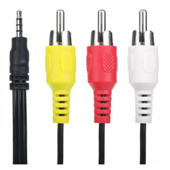 Аудио кабел чинчове, 3RCA, 1Жак 3.5мм – 10M Аудио кабел чинчове, 3RCA, 1Жак 3.5мм – 10M