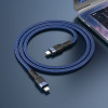 HOCO кабел U110 60W TYPE-C към TYPE-C (1.2M) - Син HOCO кабел U110 60W TYPE-C към TYPE-C (1.2M) - Син