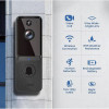 T6 WiFi интелигентен видео звънец с двупосочно аудио, детекция на движение, нощно виждане, приложение за телефон, лесна настройка,1080P