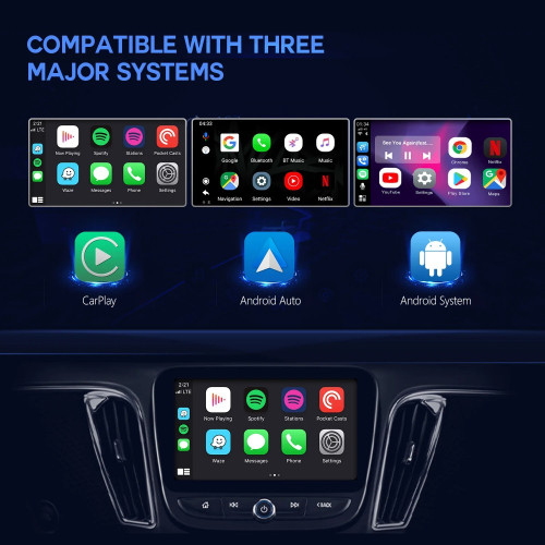 Youtube CarPlay (RA61-464) AI Box 4GB RAM + 64GB ROM – Безжичен Apple CarPlay и Android Auto, Android11, 4G LTE