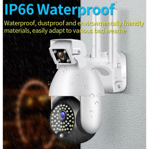 CP11-50-2H ( APP:iCam365 ) Въртяща водоустойчива WiFi камера с 2 обектива