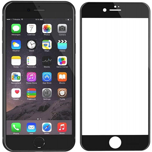 5D Стъклен протектор за iPhone 6 Plus - Черен