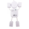 HUB Разклонител USB към USB 4 Ports 2.0 060 U07 Човече - Бял