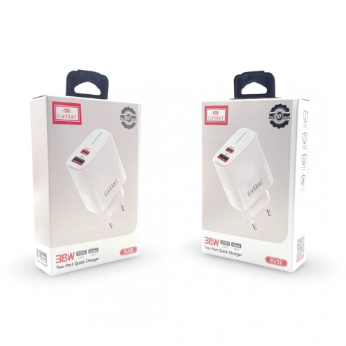 EU32 38W EARLDOM Адаптер с 2 изх. USB-C+USB