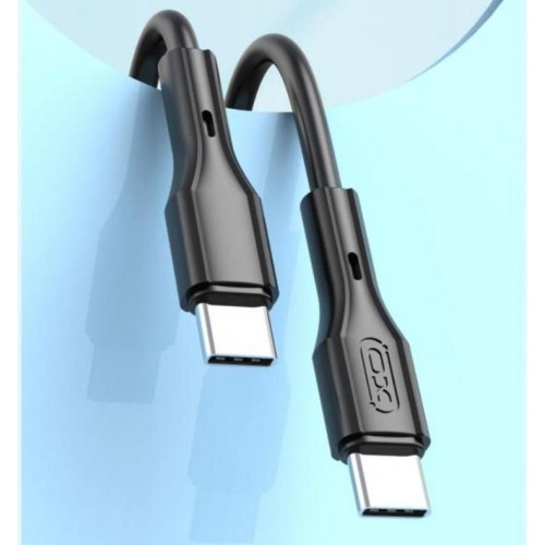 Кабел XO-NB-Q231B Fast 60W Type-C към Type-C 1M - Черен