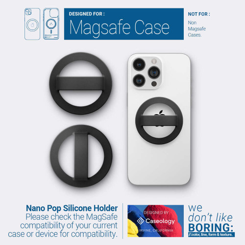 R12 Държач MagSafe за телефон универсален - Бял