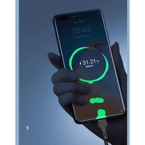 Кабел XO-NB200 Fast 2.1A USB към Type-C 1M - Бял
