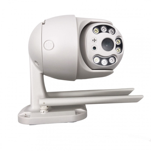 Carecam A6 ( APP:HiSee SE ) Външна/Вътрешна WIFI PTZ КАМЕРА Въртяща се 360 8 LED HD1080 - PIR Сензори за движение