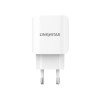 LINK★STAR TC-9 3.0A Бързозаряден USB Адаптер 220V с Lightning кабел - Бял
