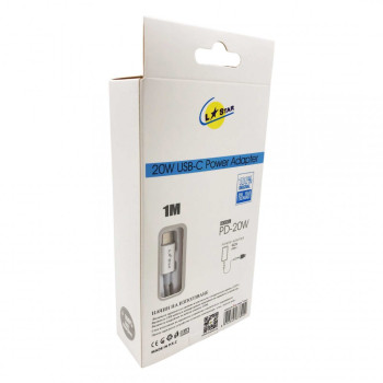 PD 20W 2в1 L✮Star USB-C адаптер с кабел за USB-C към USB-C