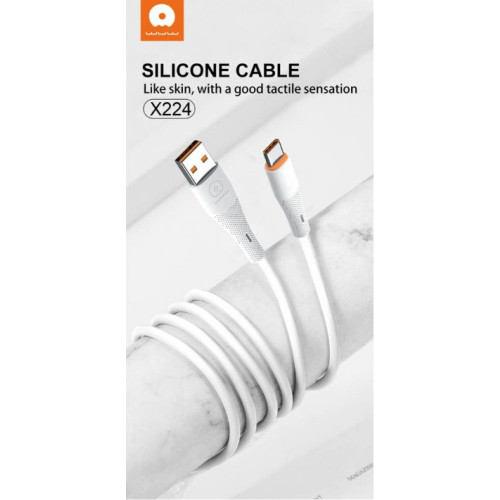 WUW X224 Кабел за Зареждане 2.4A 1M - USB към Type-C