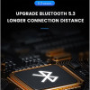 Ai-W07 Цветен LED RGB Bluetooth преносим високоговорител - Син