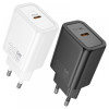 HOCO Адаптер "N60" USB-C 20W - Черен HOCO Адаптер "N60" USB-C 20W - Черен
