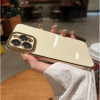 Луксозен силиконов кейс+камера TP25 iPhone 12 Pro Max - Бял